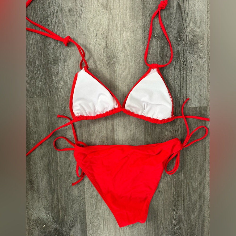 Cherry Red String Bikini - image 4